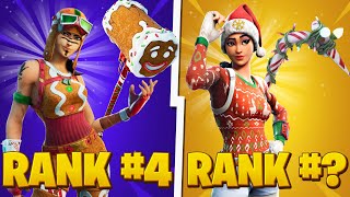 10 Best TRYHARD Christmas Skin Combos In Fortnite [upl. by Einreb407]