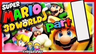 Super Mario 3D World  Lets Play Part 1 Coop [upl. by Nilerual]