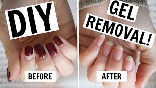 AtHome Gel Manicure Removal  NO FOILS NO DAMAGE [upl. by Danieu]