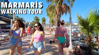 Marmaris Muğla Walking Tour  2022 Turkey 4K UHD [upl. by Anaeerb]