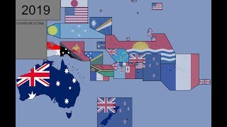 Oceania Timeline of National Flags 1780  2019 [upl. by Jasmine]