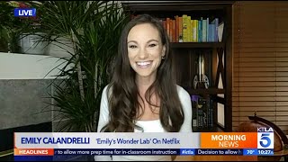 EmmyNominated Host Emily Calandrelli on her New Netflix Show quotEmilys Wonder Labquot [upl. by Sueddaht]