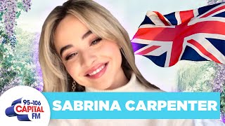 Sabrina Carpenter Perfects Her British Accent  Interview  Capital [upl. by Dickinson]