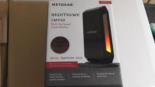 Netgear Nighthawk CM1100 DOCSIS 31 Cable Modem COSTCO 1290299 [upl. by Kera]