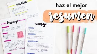 CÓMO HACER RESÚMENES ORGANIZADOS PARA ESTUDIAR Tips de Estudio [upl. by Sandro938]