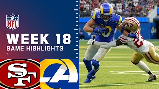 49ers vs Rams Week 18 Highlights  NFL 2021 [upl. by Acnairb]