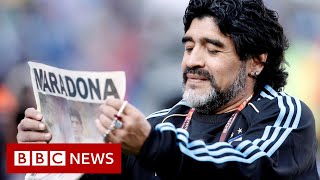 Diego Maradona Argentina legend dies aged 60  BBC News [upl. by Annoya]