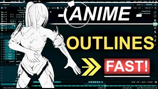 Blender ANIME Outlines In 60 Seconds [upl. by Lindy]