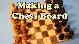 Carving A Chess Board  Step By Step Beginner Wood Carving Guide [upl. by Htebaras]