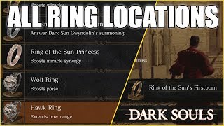 Dark Souls Remastered All Ring Locations Guide [upl. by Dorina]