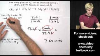 Gas Stoichiometry Equations Part 1 [upl. by Emsmus328]