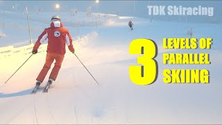 3 Levels of Parallel Skiing [upl. by Sremlahc]