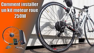 Comment installer un kit moteur roue 250W OZO sur son vélo [upl. by Bachman]