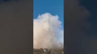 TOUCHDOWN Blue Origin NS28 Booster Landing [upl. by Aipotu]