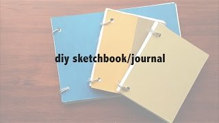 DIY sketchbookjournal NO BINDINGSTITCHING [upl. by Pisarik]