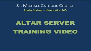 Altar Server Training Video [upl. by Alokin272]