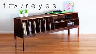 How to Make a TV Stand  Record Player Console  Woodworking [upl. by Chiaki]