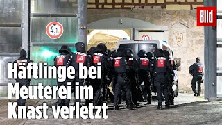 Gefängnismeuterei Polizei stürmt Knast in Thüringen  JVA Untermaßfeld [upl. by Salzhauer417]