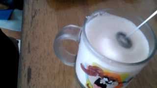 Aerolatte Review Frothing Cold Milk In Under 1 Minute [upl. by Ellekcir]