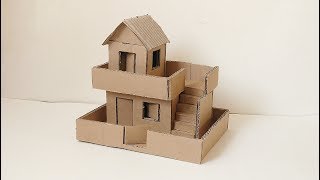 como hacer una casa de carton PLANTILLAS GRATIS [upl. by Jestude]