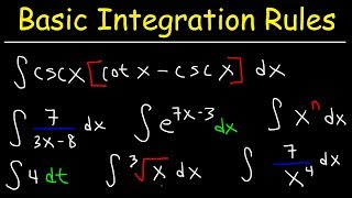 Basic Integration Problems [upl. by Ala479]