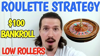 Roulette Strategy For Low Rollers  Professional Gambler Plays Roulette quotLIVEquot With A 100 Bankroll [upl. by Gleason]