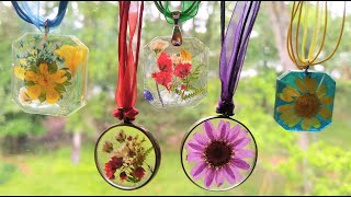 62 Dried Flower Resin Jewelry A Beginners Guide From Picking A Flower To Finished Art [upl. by Dumanian]